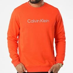 Grosses soldes 🎉 Sweat Crewneck GMS2W305 Orange Réfléchissant de Calvin Klein 😍 -France Calvin Klein Soldes 2024 calvin klein 325315 GMS2W305 XAQ 20220630T151652 03