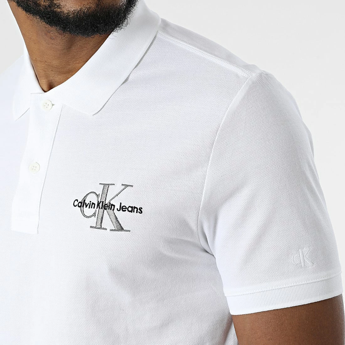 Bon marché 🎉 Polo Manches Courtes 0889 Beige Clair de Calvin Klein 👍 2 Bon marché 🎉 Polo Manches Courtes 0889 Beige Clair de Calvin Klein 👍 – Image 2