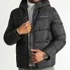 Nouveau 🌟 Doudoune Capuche Logo Tape Padded 0922 Noir de Calvin Klein 🌟