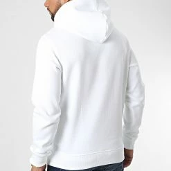 Budget ⌛ Sweat Capuche Scattered Urban Graphic 0846 Blanc de Calvin Klein 🧨 -France Calvin Klein Soldes 2024 calvin klein 328145 J30J320846 YAF 20220715T163842 04