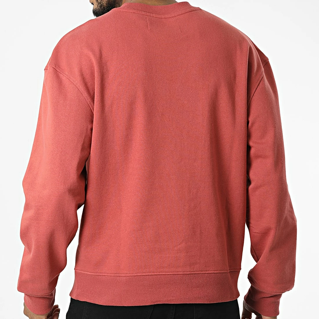 Vente flash 🌟 Sweat Crewneck 1544 Rouge Brique de Calvin Klein 🥰 4 Vente flash 🌟 Sweat Crewneck 1544 Rouge Brique de Calvin Klein 🥰 – Image 4