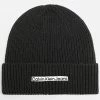 Le moins cher 🎉 Bonnet Institutional Patch 9895 Noir de Calvin Klein 😍