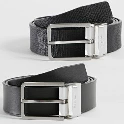 Le moins cher 🧨 Ceinture Réversible Adjustable CK Depth 9652 Noir de Calvin Klein 🌟