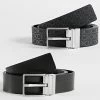 Meilleure vente 💯 Ceinture Réversible Adjustable Slim Loop 9567 Noir de Calvin Klein 🤩