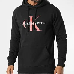 Offres 🥰 Sweat Capuche Seasonal Monogram 0805 Noir de Calvin Klein ⭐ -France Calvin Klein Soldes 2024 calvin klein 328272 J30J320805 0GM 20220719T140301 01