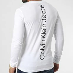 Bon marché 💯 Tee 👚 Shirt Manches Longues 2345 Blanc de Calvin Klein ⭐ -France Calvin Klein Soldes 2024 calvin klein 328289 J30J322345 0K4 20220719T140557 04