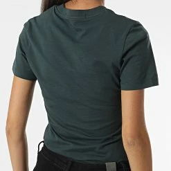 De gros 🌟 Tee 👕 Shirt Slim Femme 0478 Vert de Calvin Klein 💯 -France Calvin Klein Soldes 2024 calvin klein 328296 J20J219135 L7E 20220808T161715 04