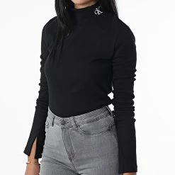 Meilleur prix 🔥 Tee 👚 Shirt Manches Longues Slim Femme 0478 Noir de Calvin Klein 👍 6 Meilleur prix 🔥 Tee 👚 Shirt Manches Longues Slim Femme 0478 Noir de Calvin Klein 👍 -France Calvin Klein Soldes 2024 calvin klein 328302 J20J219892 BEH 20220803T161129 03