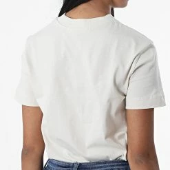 Le moins cher ⌛ Tee 👚 Shirt Femme 9918 Beige de Calvin Klein 🎁 -France Calvin Klein Soldes 2024 calvin klein 328309 J20J219918 ACF 20220802T161217 04