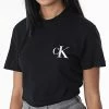 Grosses soldes ⌛ Tee 👚 Shirt Slim Femme 0478 Noir de Calvin Klein 🛒
