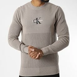 Meilleure vente 😀 Pull Monologo 0859 Taupe de Calvin Klein 🔥 6 Meilleure vente 😀 Pull Monologo 0859 Taupe de Calvin Klein 🔥 -France Calvin Klein Soldes 2024 calvin klein 328362 J30J320859 A03 20220721T155710 03