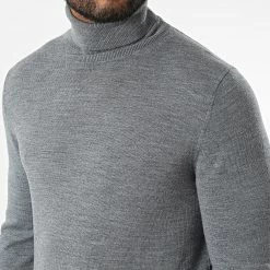 Grosses soldes ✔️ Pull Col Roulé Superior Wool 0420 Gris Chiné de Calvin Klein 🥰 -France Calvin Klein Soldes 2024 calvin klein 328365 K10K110420 P4A 20220722T160522 02