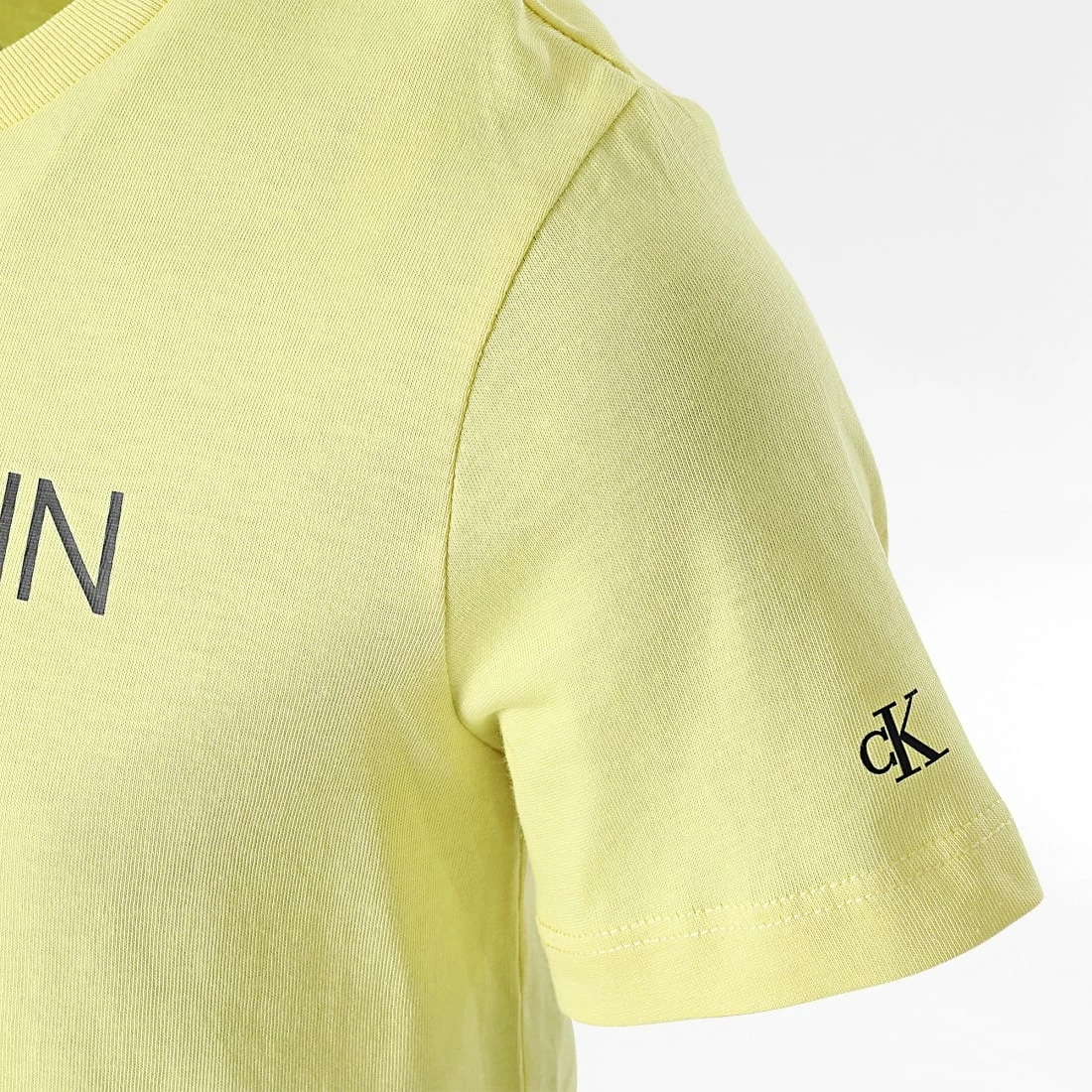 Remise 🎁 Tee 👕 Shirt Enfant Institutional 0297 Jaune de Calvin Klein ⭐ 2 Remise 🎁 Tee 👕 Shirt Enfant Institutional 0297 Jaune de Calvin Klein ⭐ – Image 2