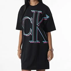 Tout neuf 🔥 Tee 👕 Shirt Femme Ample Illuminated 9073 Noir de Calvin Klein 💯 -France Calvin Klein Soldes 2024 calvin klein 328709 J20J219073 BEH 20220802T160542 03