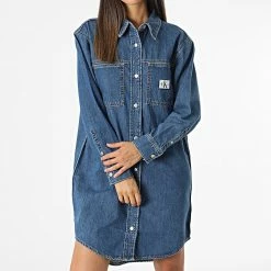 Vente flash 😉 Robe Jean Femme Utility 9340 Denim de Calvin Klein 🤩