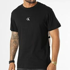 Sortie 🎉 Tee 👕 Shirt 2189 Noir de Calvin Klein ❤️