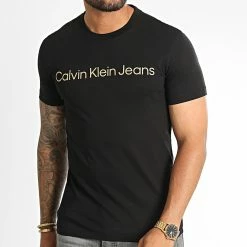 Acheter 🥰 Tee 👚 Shirt 2344 Noir de Calvin Klein 😍