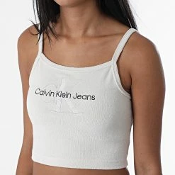 Bon marché 🥰 Débardeur Femme Monogram Towelling 8128 Beige de Calvin Klein 🎉 -France Calvin Klein Soldes 2024 calvin klein 329763 J20J219128 ACF 20220802T160809 03