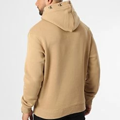 Meilleur prix 😀 Sweat Capuche 1883 Camel de Calvin Klein 😀 -France Calvin Klein Soldes 2024 calvin klein 329775 J30J321883 GV7 20220728T144726 04