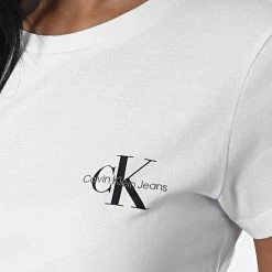 Meilleure vente 👏 Lot De 2 Tee 👚 Shirts Femme 9734 Blanc Rouge de Calvin Klein ✔️ -France Calvin Klein Soldes 2024 calvin klein 329866 J20J219734 XL6 20220802T160822 02