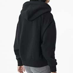 Remise 🛒 Sweat Capuche Femme Shrunken Institution 9910 Noir de Calvin Klein 💯 -France Calvin Klein Soldes 2024 calvin klein 329888 J20J219910 BEH 20220803T160135 04