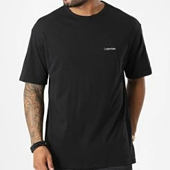 Offres 🥰 Tee 👕 Shirt NM2298E Noir de Calvin Klein 👍 -France Calvin Klein Soldes 2024 calvin klein 330374 000NM2298E UB1 20220817T161431 03