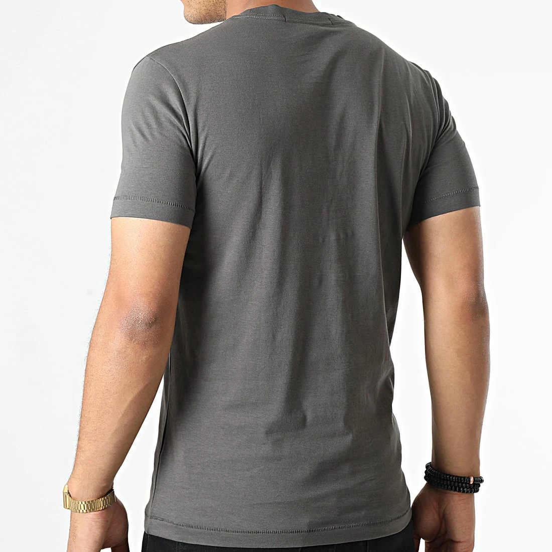 Bon marché 💯 Tee 👚 Shirt 2344 Gris Anthracite de Calvin Klein 🥰 4 Bon marché 💯 Tee 👚 Shirt 2344 Gris Anthracite de Calvin Klein 🥰 – Image 4