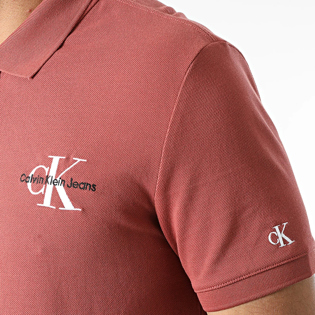 Acheter 🧨 Polo Manches Courtes 0889 Rouge Brique de Calvin Klein ❤️ 2 Acheter 🧨 Polo Manches Courtes 0889 Rouge Brique de Calvin Klein ❤️ – Image 2