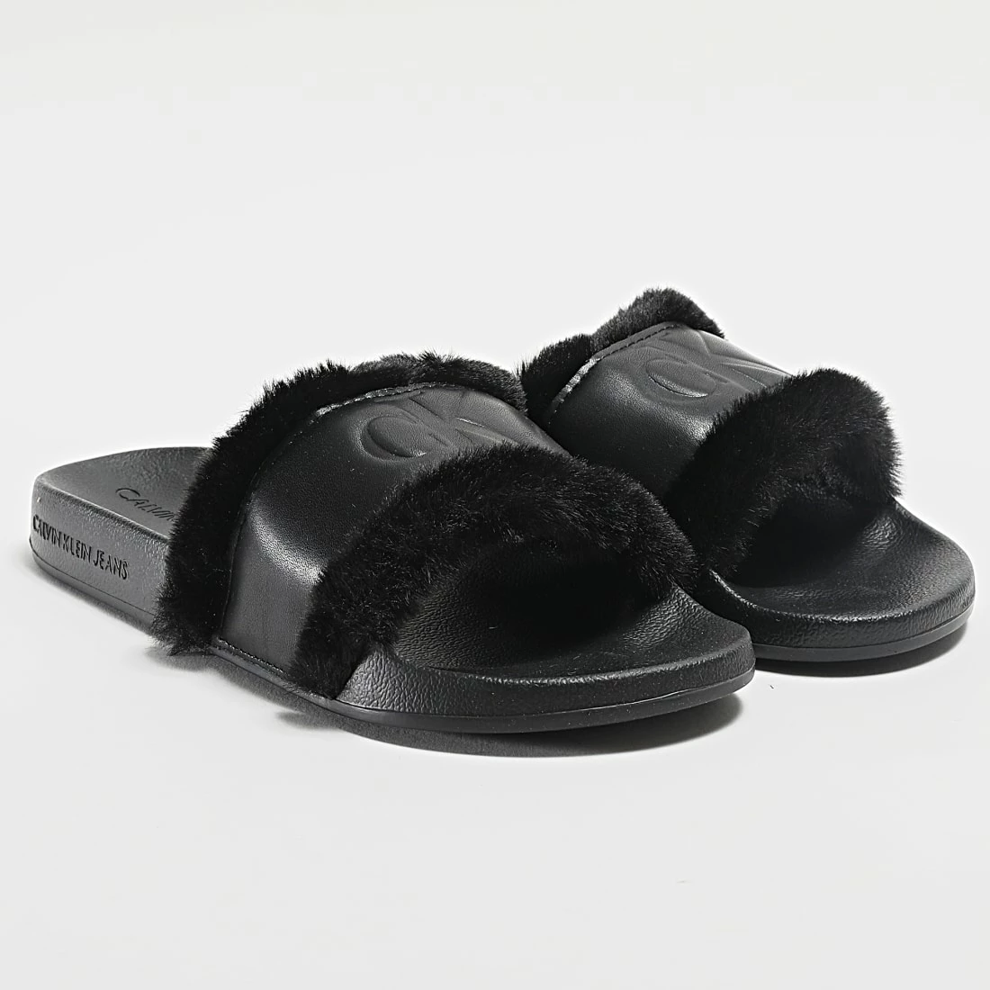 Meilleure vente 😀 Claquettes Femme Slide 0754 Noir de Calvin Klein 👍 1 Meilleure vente 😀 Claquettes Femme Slide 0754 Noir de Calvin Klein 👍
