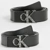 Budget 🔔 Ceinture Femme Mono Hardware 0110 Noir de Calvin Klein 💯
