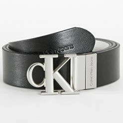 Meilleure vente 😀 Ceinture Réversible Femme Round Mono Plaque 0111 Noir de Calvin Klein 🔔 -France Calvin Klein Soldes 2024 calvin klein 330660 K60K610111 0F5 20220811T161643 04