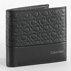 Vente flash 🌟 Portefeuille Subtle Mono Bifold 9626 Noir de Calvin Klein 🛒