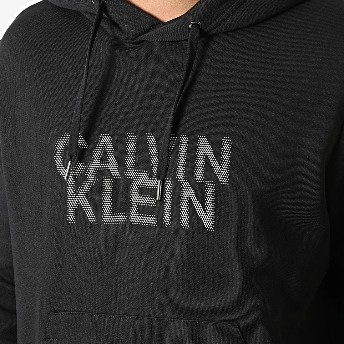 Bon marché 👍 Sweat Capuche Distorted Logo 0075 Noir de Calvin Klein ✨ 2 Bon marché 👍 Sweat Capuche Distorted Logo 0075 Noir de Calvin Klein ✨ – Image 2