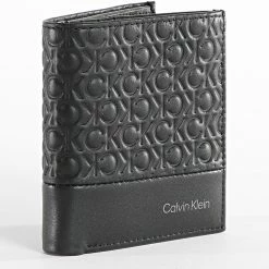 Meilleure vente 🎉 Portefeuille Subtle Mono Trifold 9765 Noir de Calvin Klein 🎁