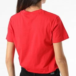 Tout neuf ✨ Tee 👚 Shirt Femme 9918 Rouge de Calvin Klein 🎉 -France Calvin Klein Soldes 2024 calvin klein 330767 J20J219918 XL6 20220823T142603 04