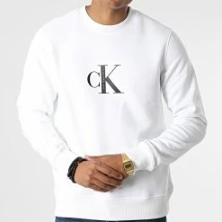 Acheter ⭐ Sweat Crewneck 1900 Beige Clair de Calvin Klein 🤩 -France Calvin Klein Soldes 2024 calvin klein 331182 J30J321900 YAF 20220810T155541 03