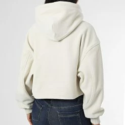 Remise 😉 Sweat Capuche Polaire Crop Femme 9762 Beige de Calvin Klein 🎉 -France Calvin Klein Soldes 2024 calvin klein 331195 J20J219762 ACF 20220819T135859 04