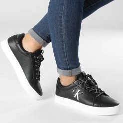 Coupon ⌛ Baskets Femme Classic Cupsole Lace Up 0829 Black White de Calvin Klein 😉 -France Calvin Klein Soldes 2024 calvin klein 331312 YW0YW00829 0GS 20220805T155644 03