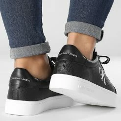 Coupon ⌛ Baskets Femme Classic Cupsole Lace Up 0829 Black White de Calvin Klein 😉 -France Calvin Klein Soldes 2024 calvin klein 331312 YW0YW00829 0GS 20220805T155646 04