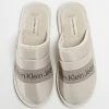 Coupon 🛒 Chaussons Home Slide 0528 Beige de Calvin Klein ✨