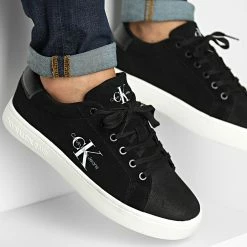 Meilleur prix 😀 Baskets Classic Cupsole Lace Up 0548 Black de Calvin Klein 👏