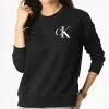 Vente flash 🔥 Sweat Crewneck Femme 0477 Noir de Calvin Klein 😀