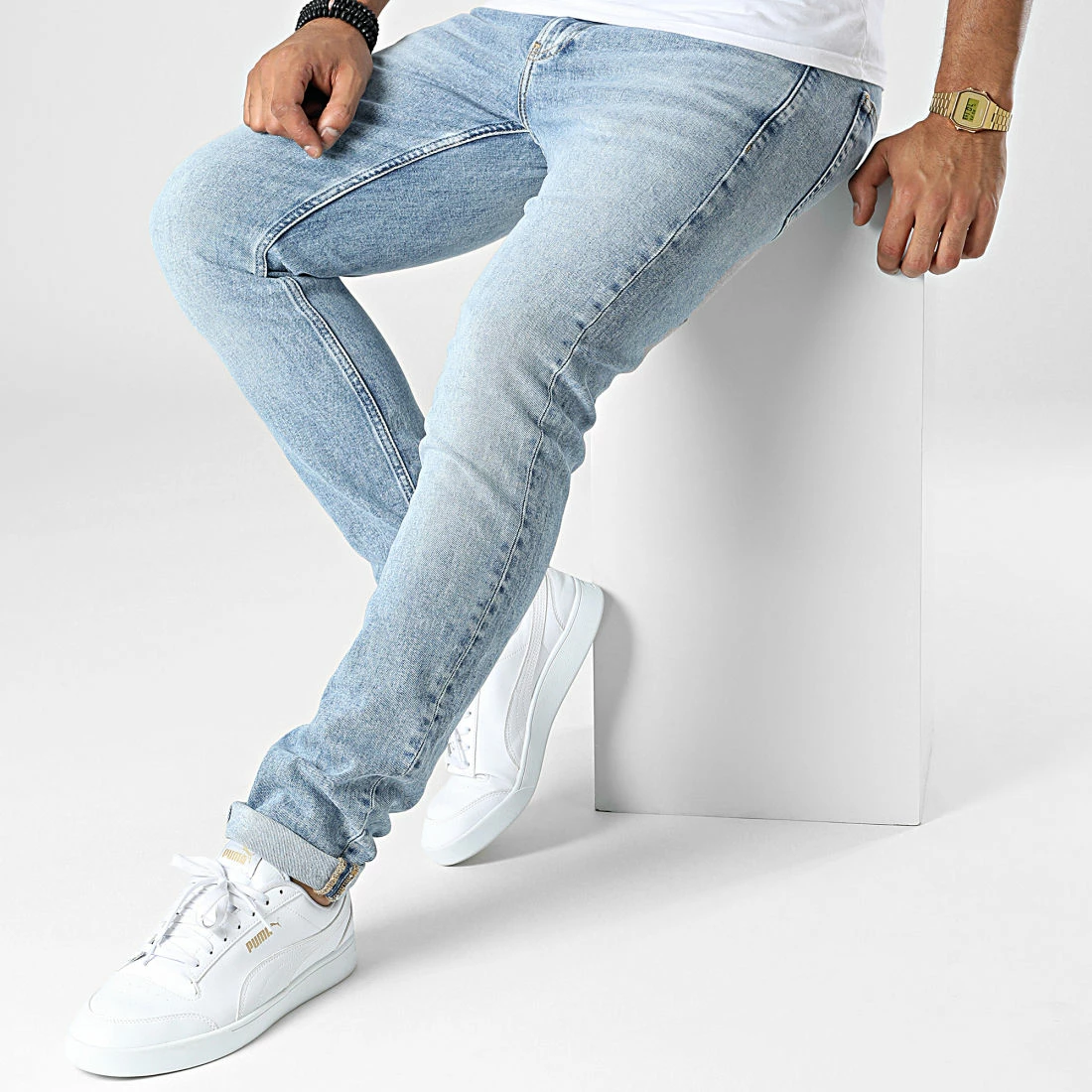 Promo 🧨 Jean Slim Taper 2298 Bleu Denim de Calvin Klein 😀 3 Promo 🧨 Jean Slim Taper 2298 Bleu Denim de Calvin Klein 😀 – Image 3