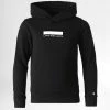 Remise 🧨 Sweat Capuche Enfant Small Black Logo 1437 Noir de Calvin Klein 🧨