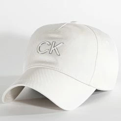 Promo 🔔 Casquette Femme Re-Lock Inlay 9712 Beige de Calvin Klein 😀