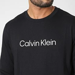 Acheter 🔔 Tee 👕 Shirt Manches Longues GMS2K200 Noir de Calvin Klein ⭐ -France Calvin Klein Soldes 2024 calvin klein 333025 GMS2K200 BAE 20220818T152444 02