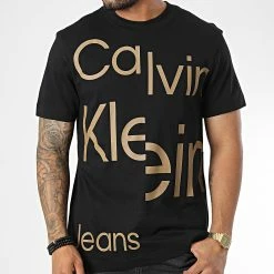 Remise 😉 Tee 👕 Shirt 1782 Noir de Calvin Klein 👍 -France Calvin Klein Soldes 2024 calvin klein 333041 J30J321782 BEH 20220818T152414 03