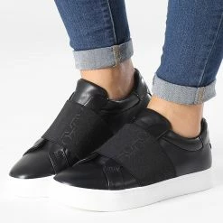 Budget 😉 Baskets Femme Cupsole Slip-On 1325 CK Black de Calvin Klein 😍