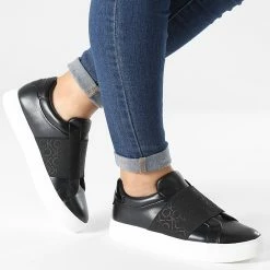 Budget 😉 Baskets Femme Cupsole Slip-On 1325 CK Black de Calvin Klein 😍 -France Calvin Klein Soldes 2024 calvin klein 333174 HW0HW01325 BAX 20220830T150649 03