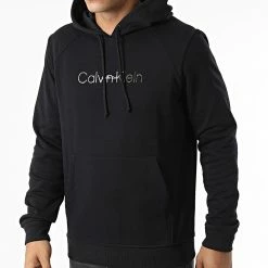 Offres 🔥 Sweat Capuche GMF2W320 Noir de Calvin Klein 😀